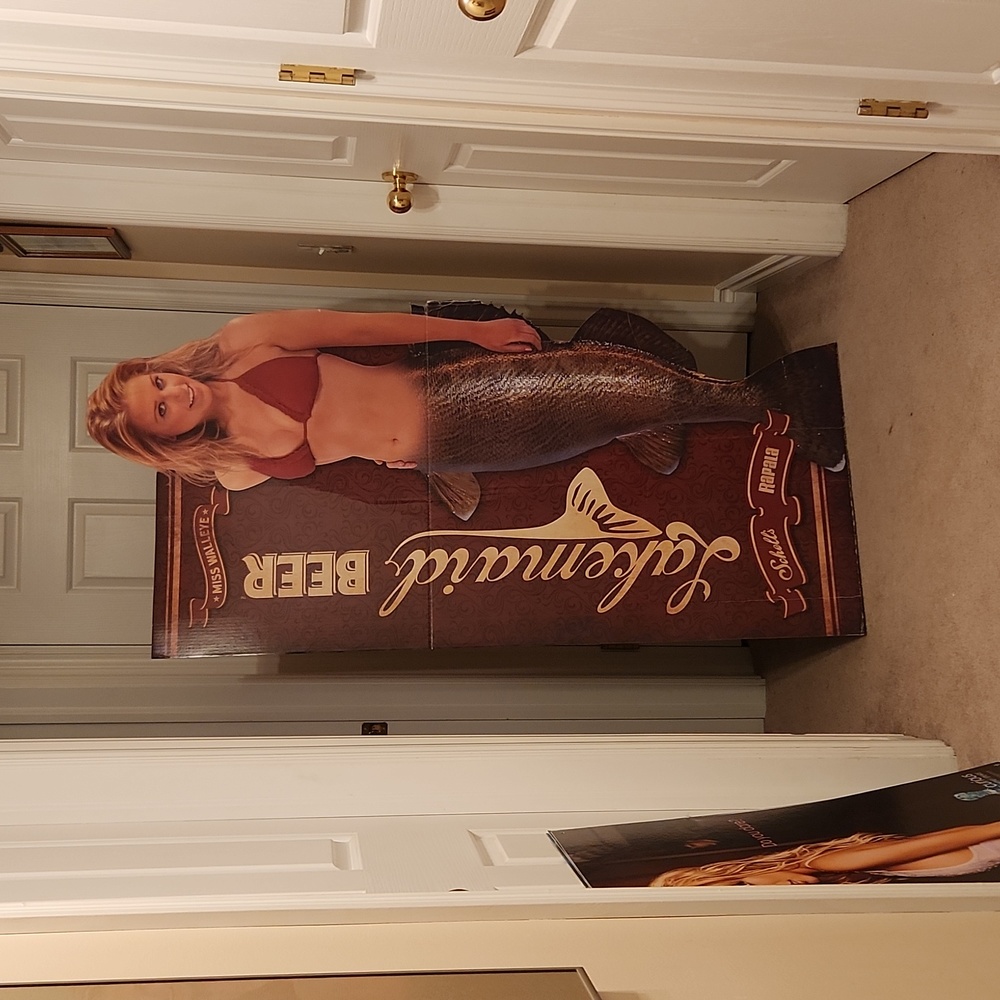 Mermaid Beer Standee Lifesize Cutout Schell's Lakemaid